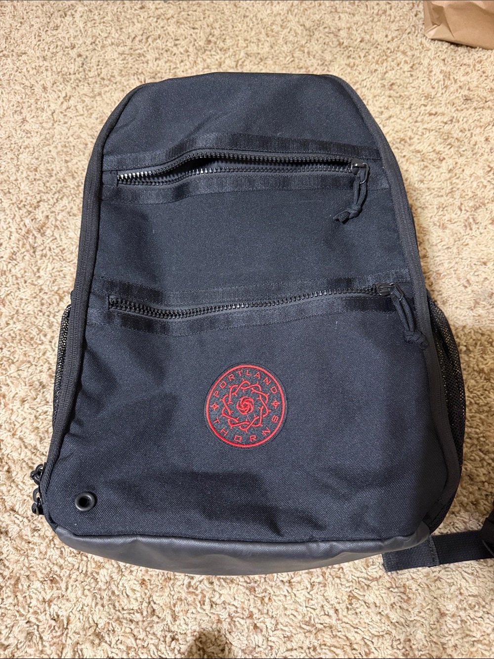 Black Nike Thorns Backpack with Red Accent - team backpack
